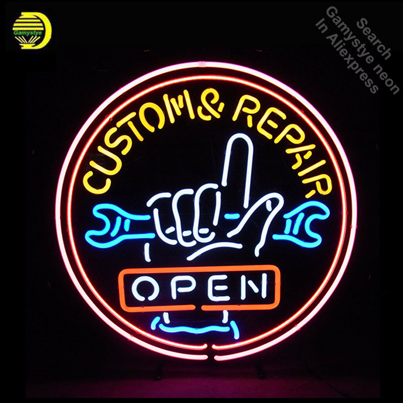 CUSTOM OPEN REPAIR Neonschild  – Outdoor Lighting For Store Bewertung und Preis